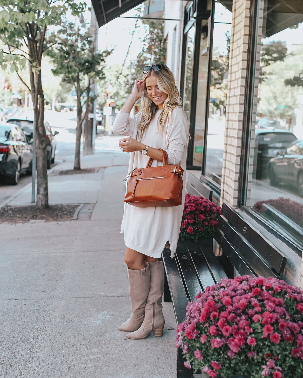 fall outfit sweaterdress justfab boots.jpg